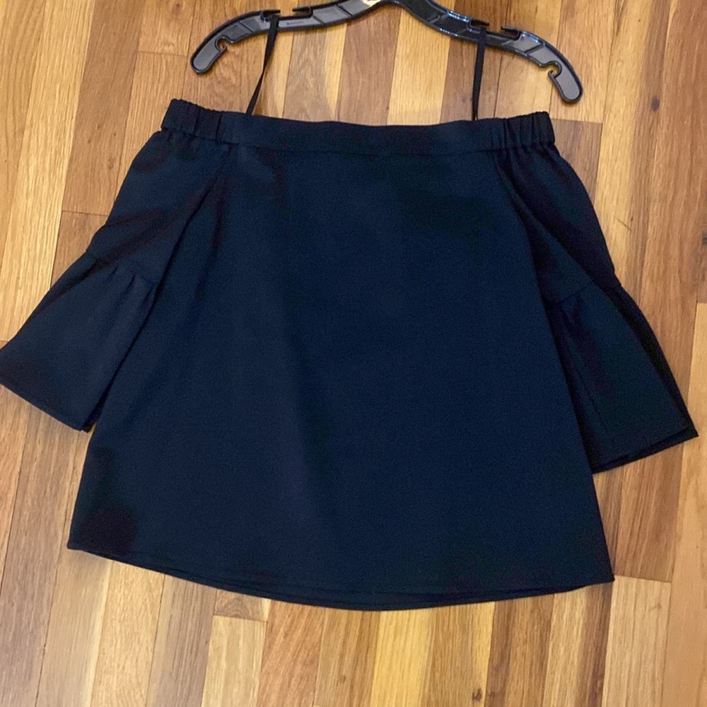 Tibi Women’s Black Off The Shoulder Top Size 8